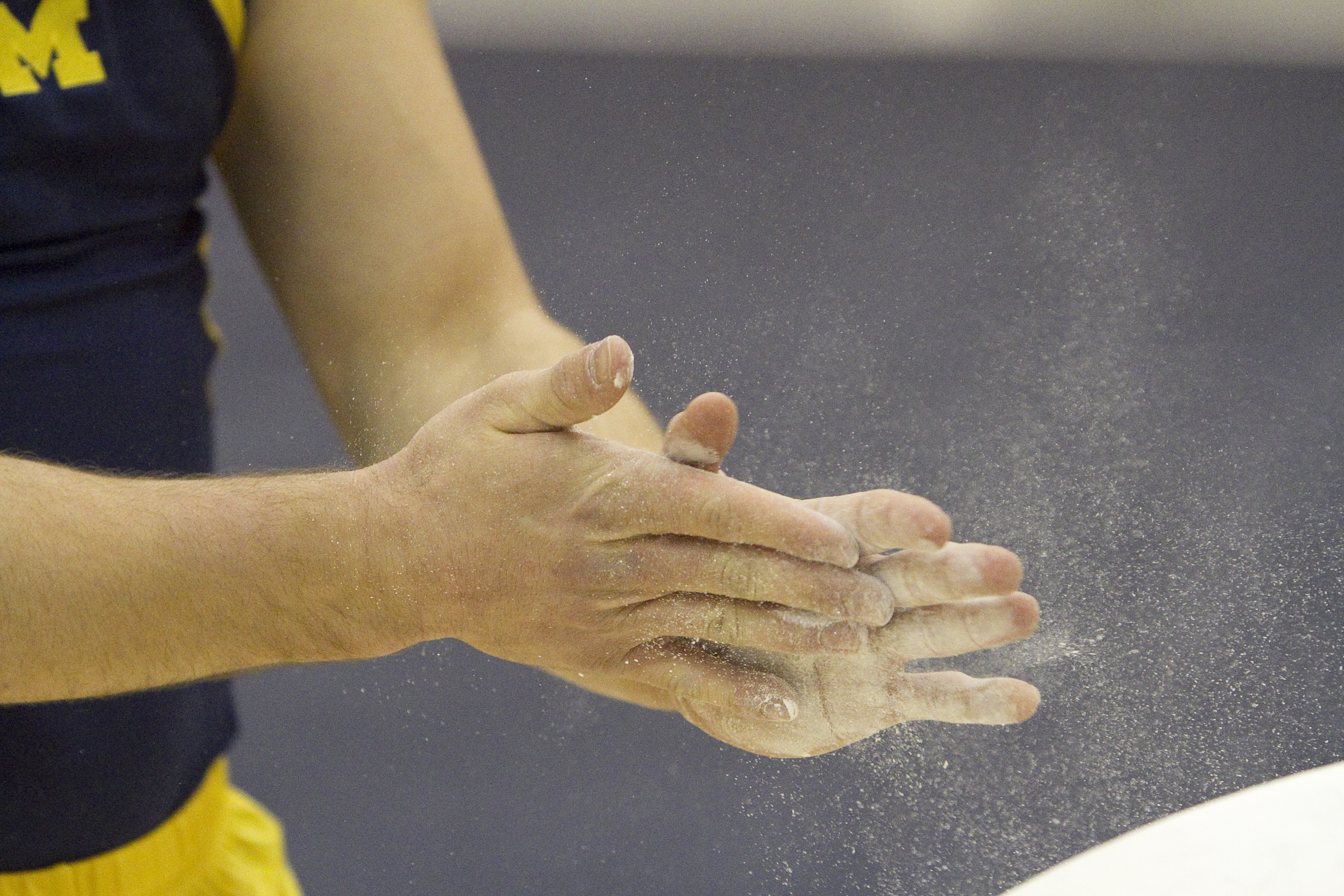 Men's Gymnastics Team Celebrating